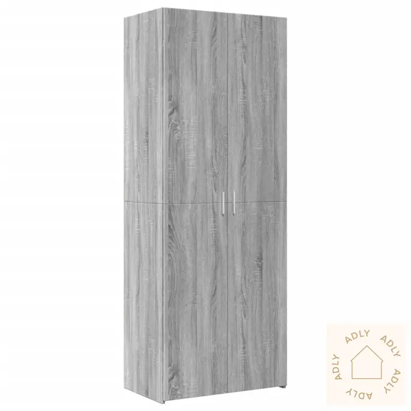 Oppbevaringsskap Grå Sonoma 70X42,5X225 Cm Konstruert Tre