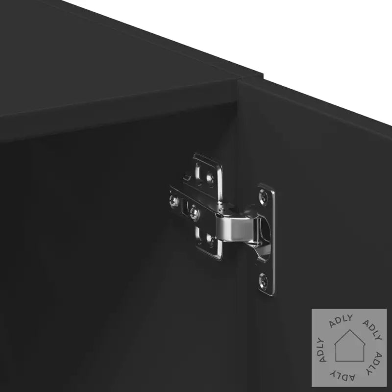 Oppbevaringsskap Svart 70X42,5X225 Cm Konstruert Tre