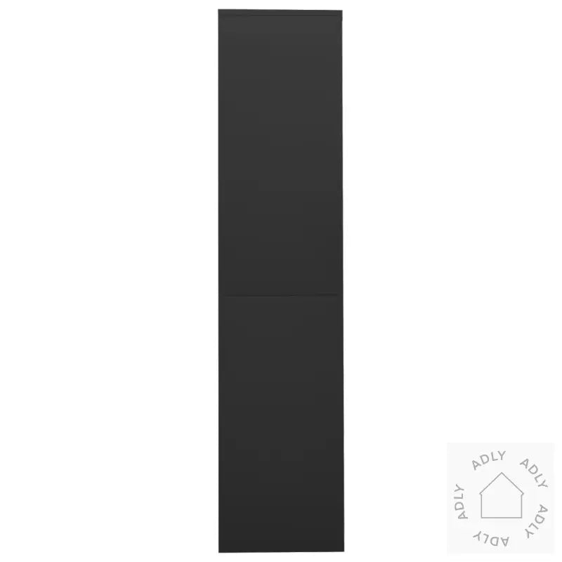 Kontorskap Med Skyvedør 90X40X180 Cm Stål Antrasitt