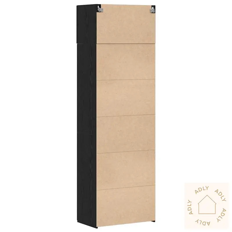 Oppbevaringsskap Svart Eik 70X42.5X225 Cm Konstruert Tre
