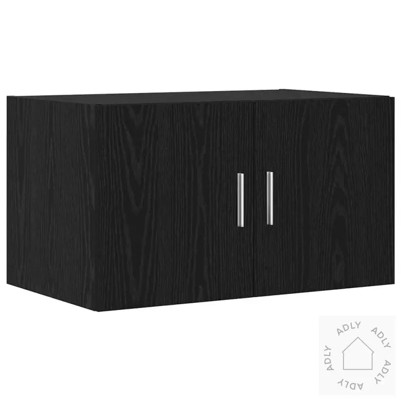 Oppbevaringsskap Svart Eik 70X42,5X225 Cm Konstruert Tre