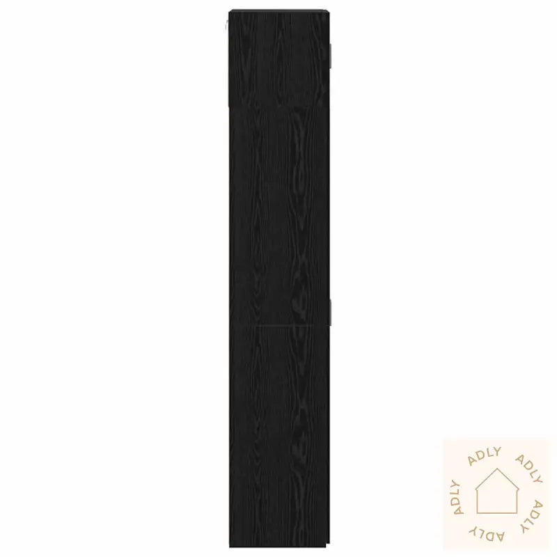 Oppbevaringsskap Svart Eik 70X42,5X225 Cm Konstruert Tre