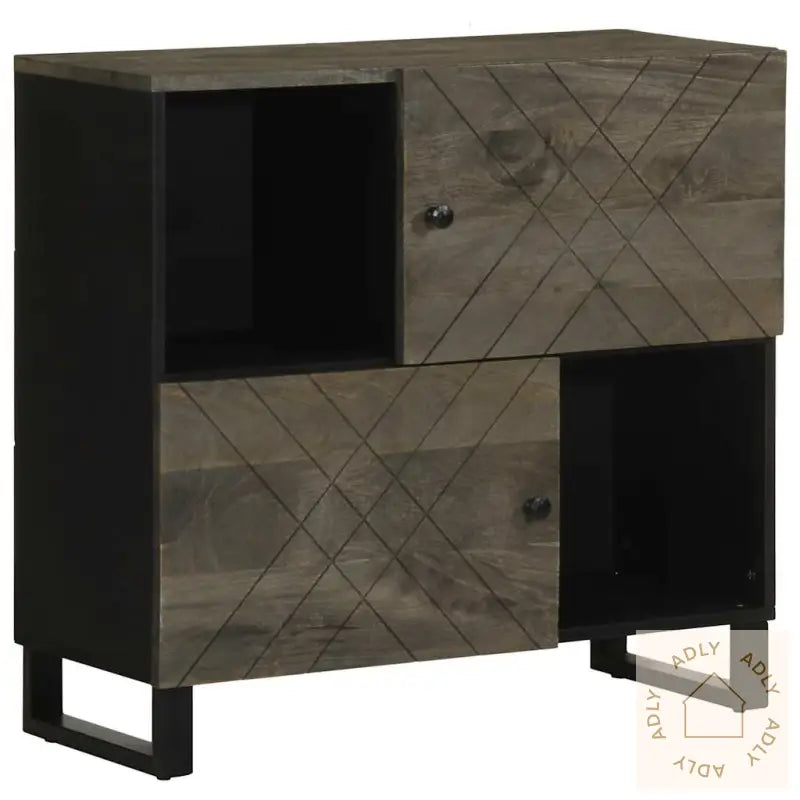 Skjenk Svart 80X33X75 Cm Heltre Mango