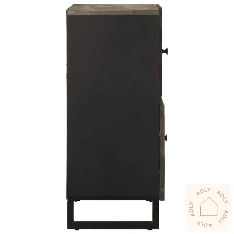 Skjenk Svart 80X33X75 Cm Heltre Mango