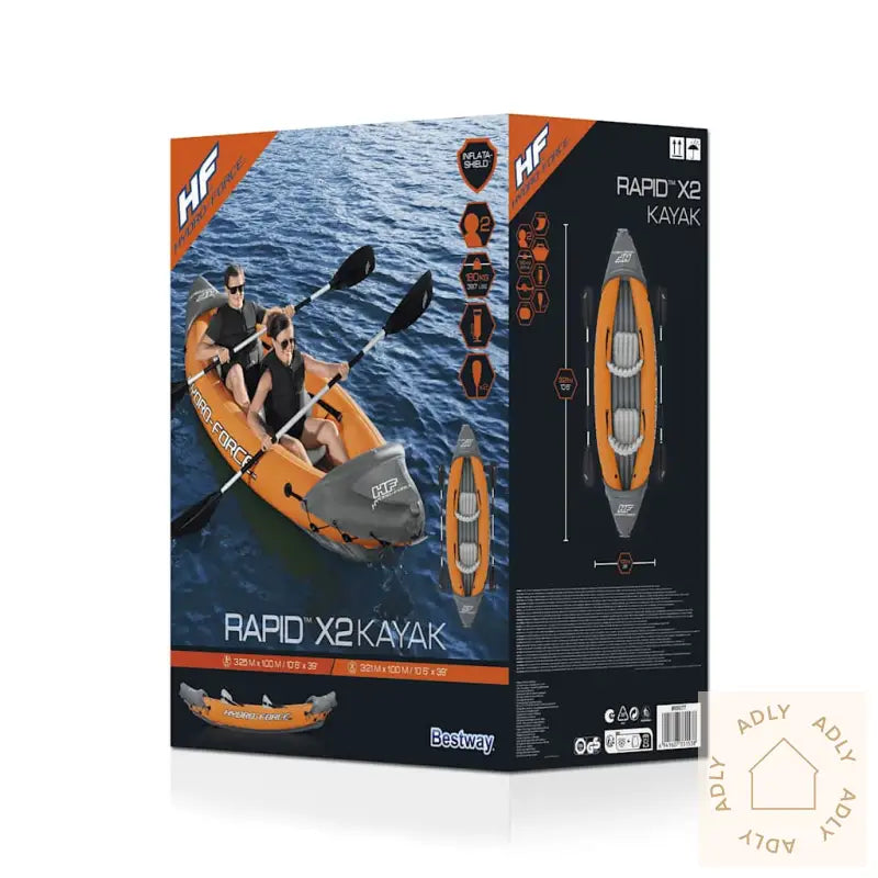 Bestway Oppblåsbart Kajakksett Hydro-Force Rapid X2