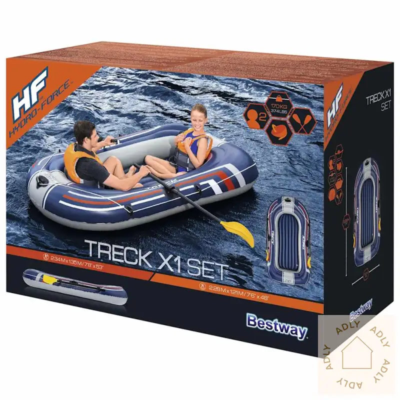 Bestway Gummibåt Med Pumpe Og Årer Hydro-Force Blå