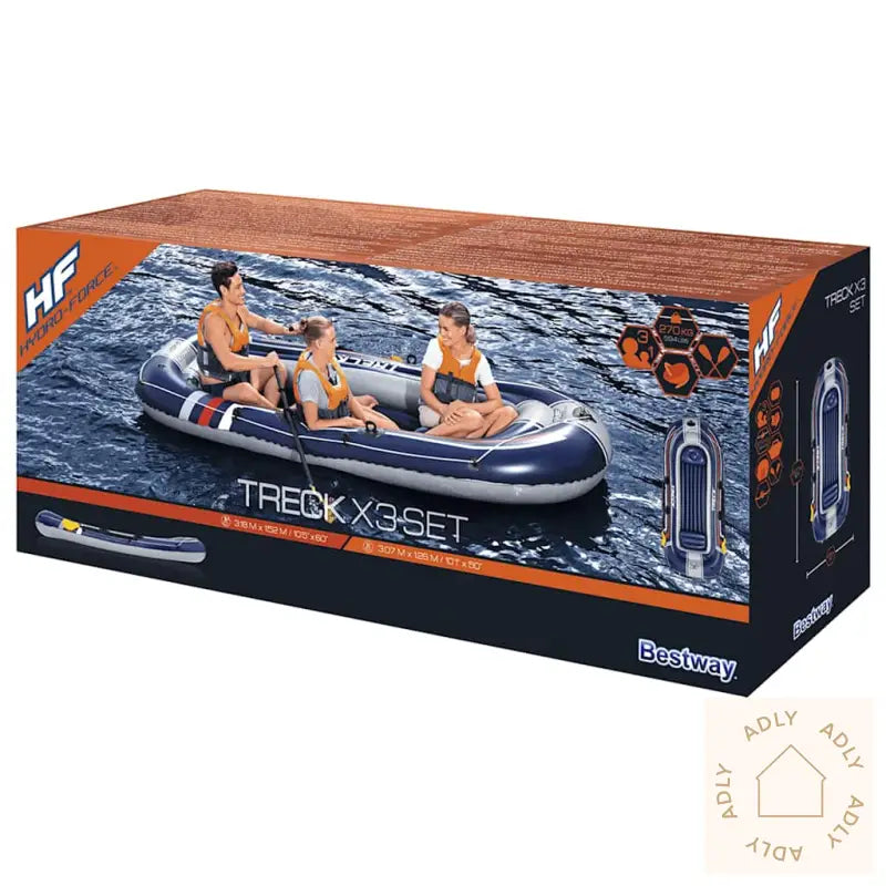 Bestway Hydro-Force Oppblåsbar Båt Treck X3 307X126 Cm