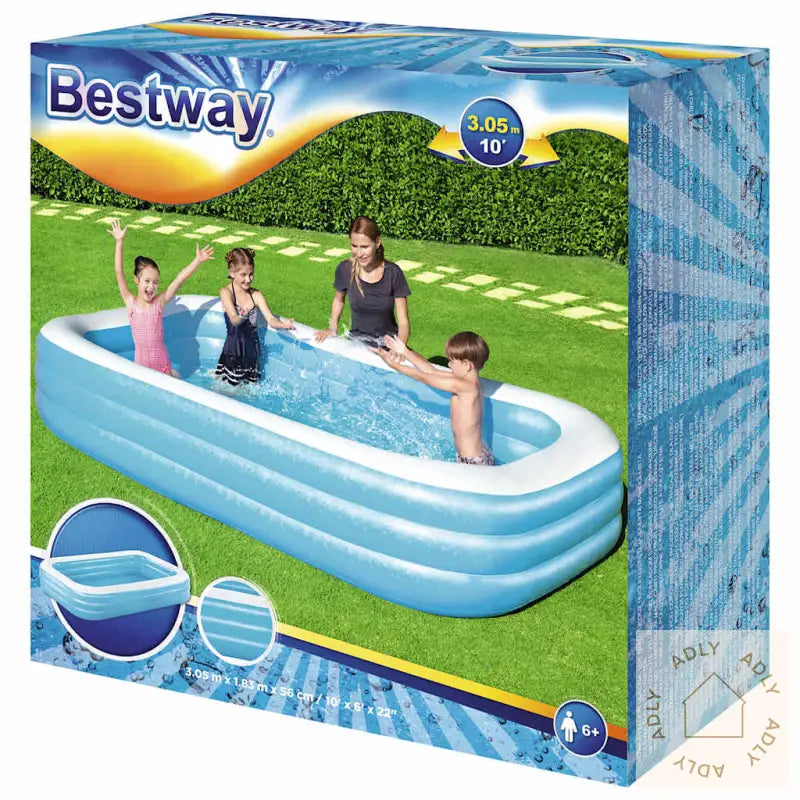 Bestway Oppblåsbart Svømmebasseng 305X183X56 Cm