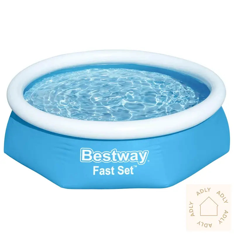 Bestway Oppblåsbart Svømmebasseng Fast Set Rundt 244X66 Cm 57265