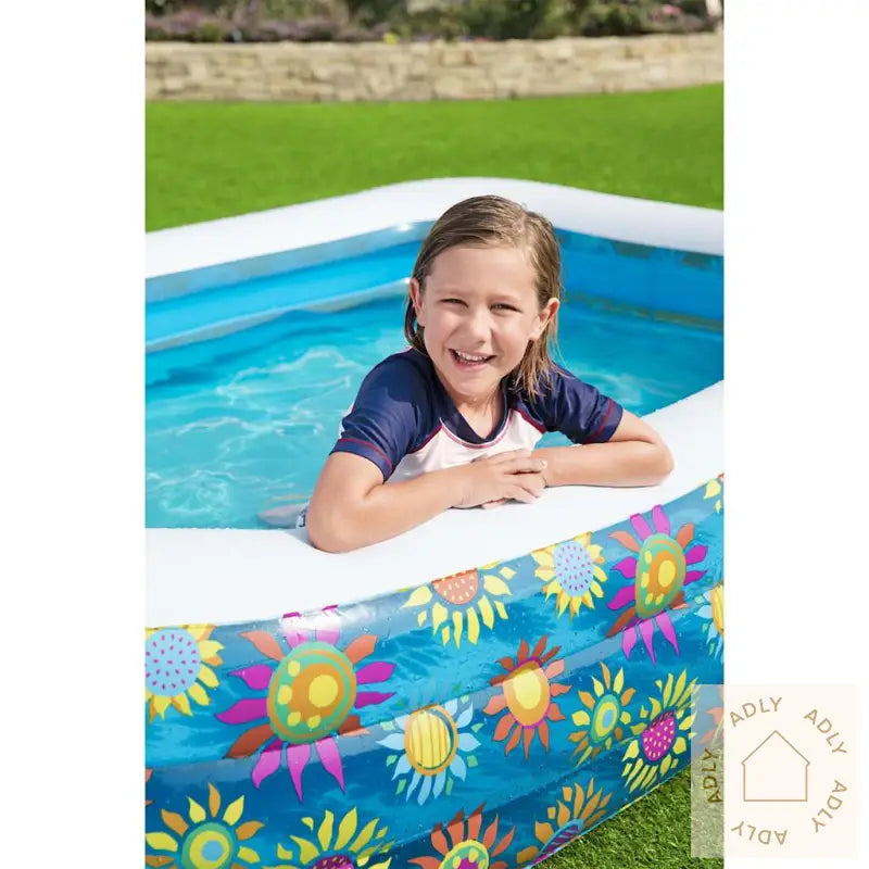 Bestway Oppblåsbart Barnebasseng Blå 229X152X56 Cm
