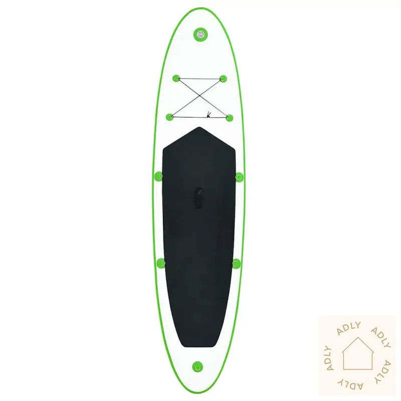 Oppblåsbart Padlebrettsett Grønn Og Hvit