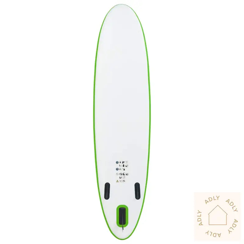 Oppblåsbart Padlebrettsett Grønn Og Hvit