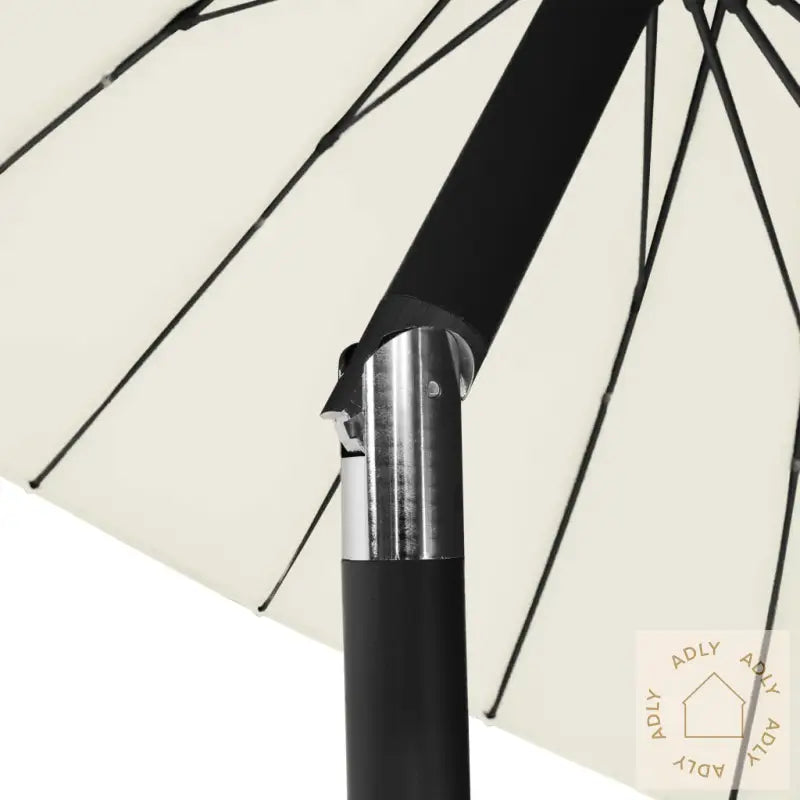 Parasoll Med Aluminiumsstang 270 Cm Sandhvit