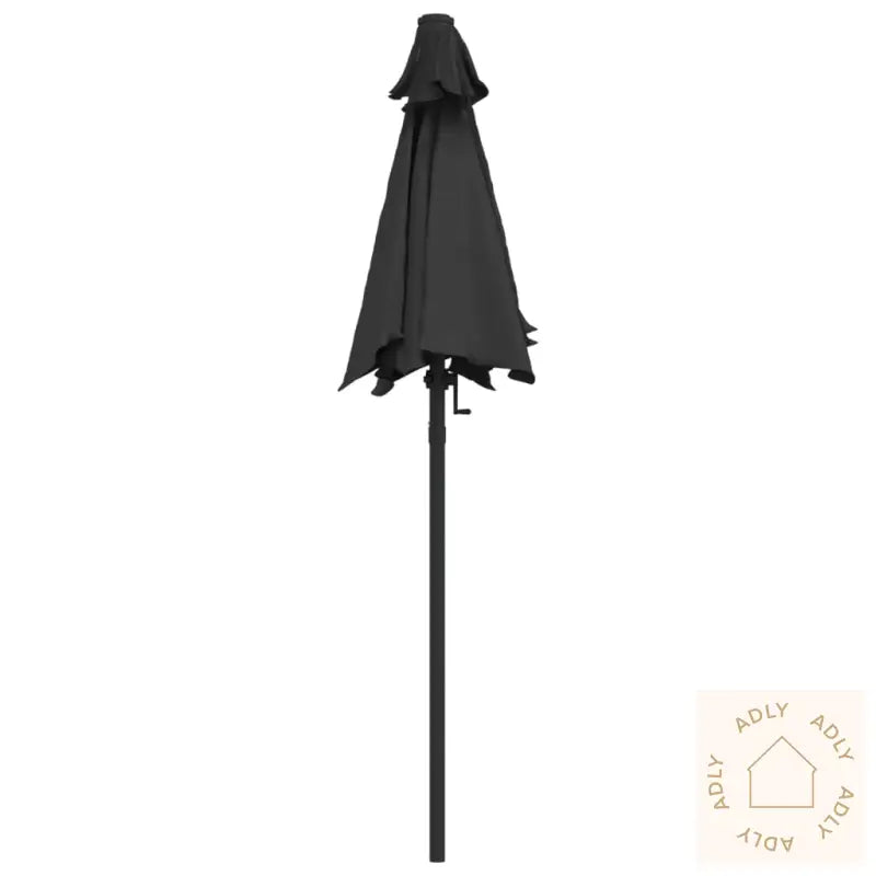 Parasoll Antrasitt 200X224 Cm Aluminium