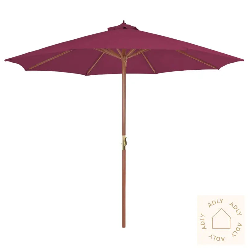 Parasoll Med Trestang 300 Cm Vinrød