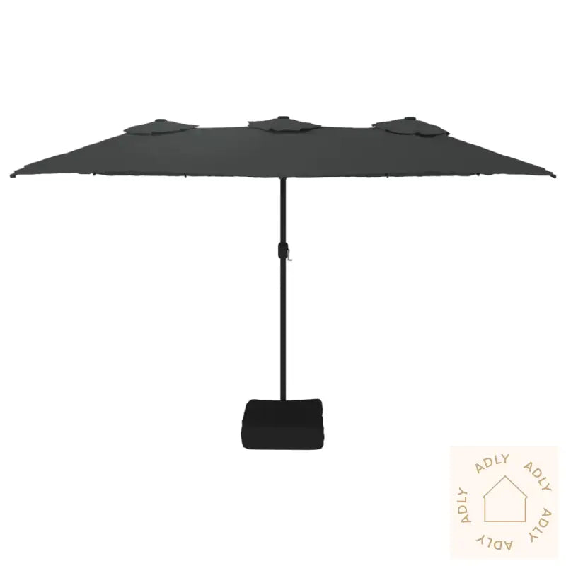 Parasoll Dobbelt Hode Antrasitt 449X245 Cm