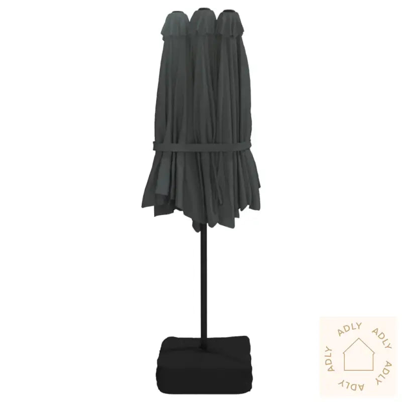 Parasoll Dobbelt Hode Antrasitt 449X245 Cm