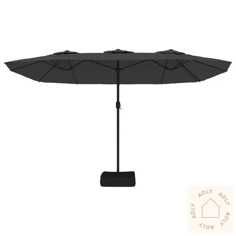 Parasoll Dobbelt Hode Antrasitt 449X245 Cm