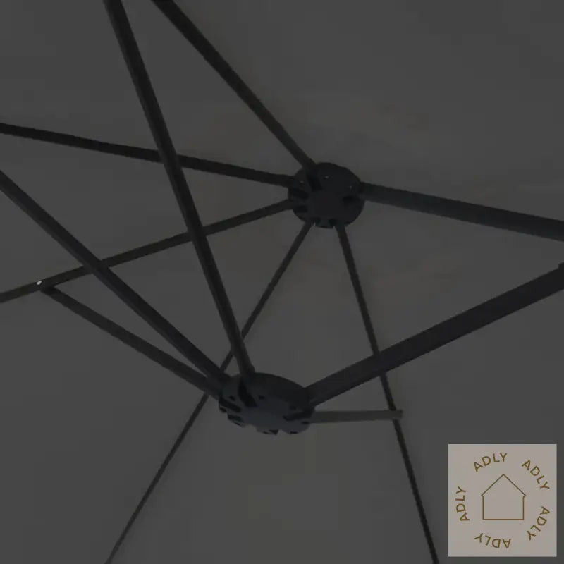 Parasoll Dobbelt Hode Antrasitt 449X245 Cm