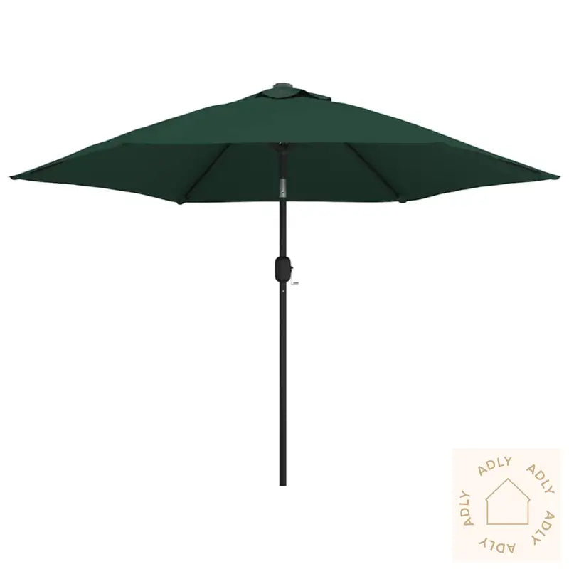 Hengende Led-Hageparasoll 3 M Grønn