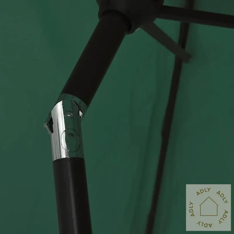 Hengende Led-Hageparasoll 3 M Grønn