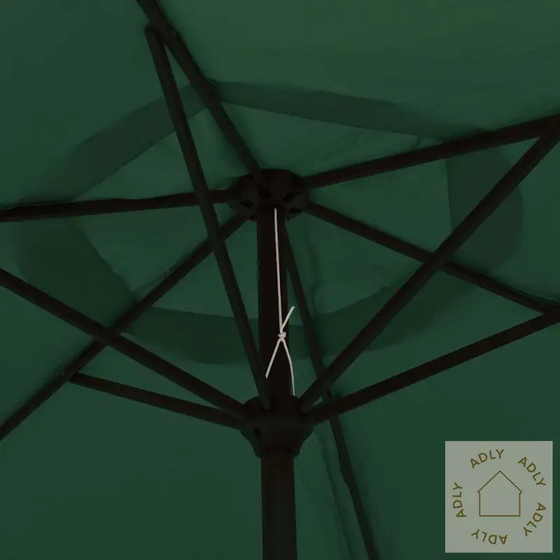 Hengende Led-Hageparasoll 3 M Grønn