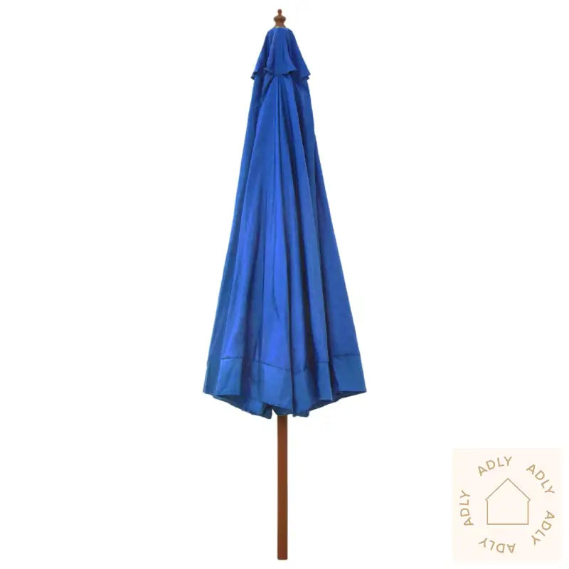 Parasoll Med Trestang 330 Cm Asurblå