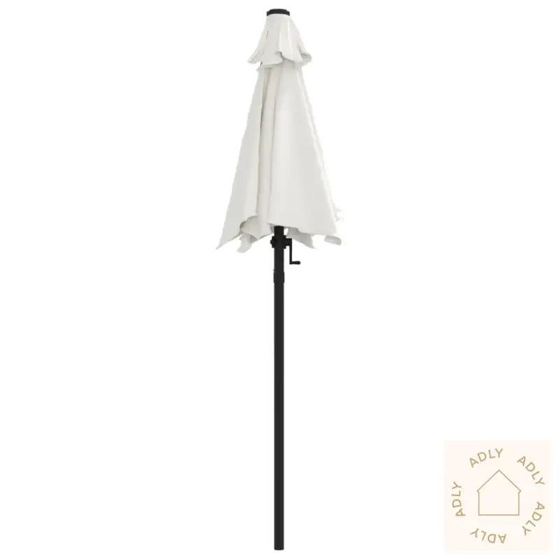 Parasoll Sandhvit 200X224 Cm Aluminium