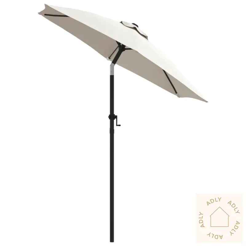 Parasoll Sandhvit 200X224 Cm Aluminium