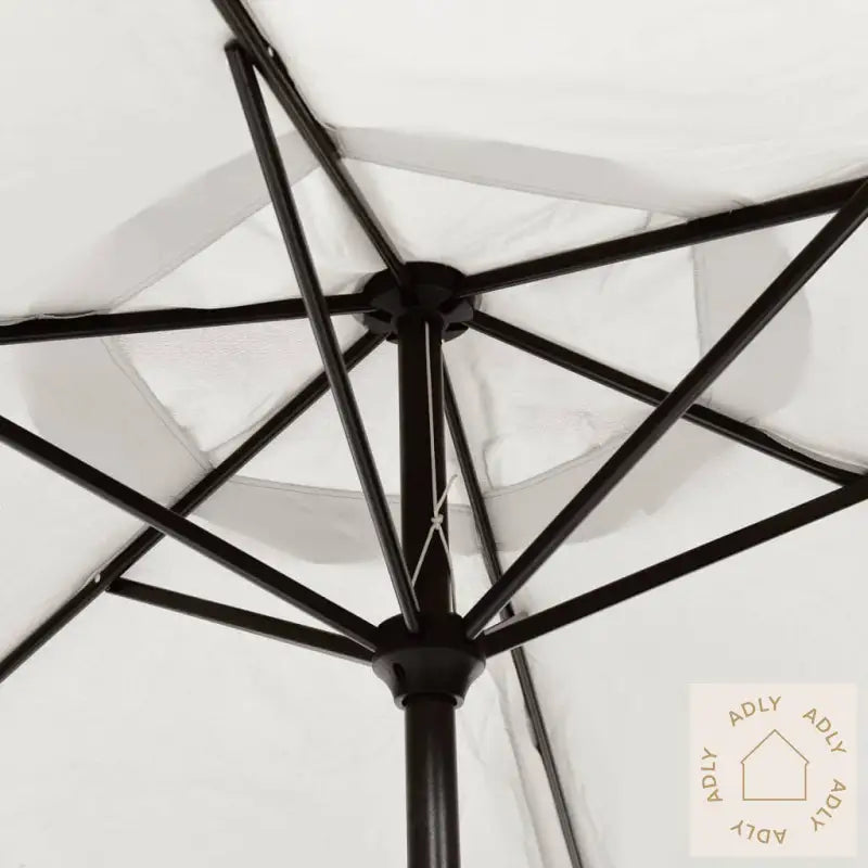 Parasoll Sandhvit 200X224 Cm Aluminium