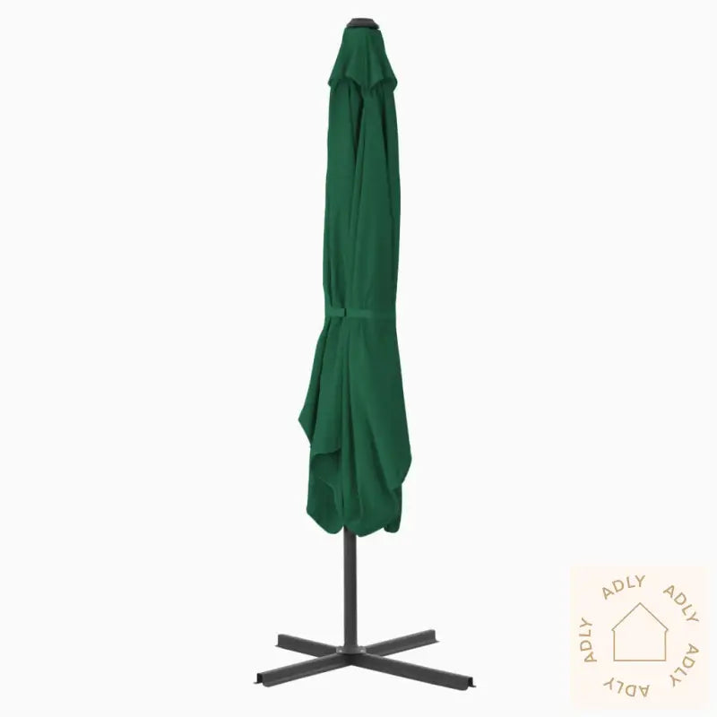 Parasoll Med Stålstang 250X250 Cm Grønn