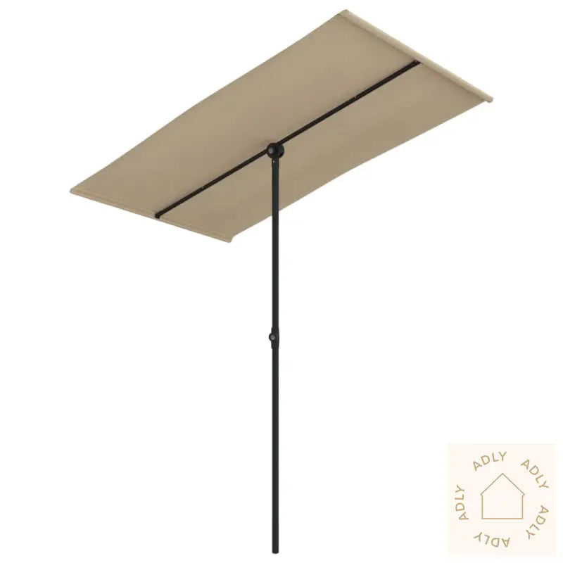 Hageparasoll Med Aluminiumsstang 180X110 Cm Grønn