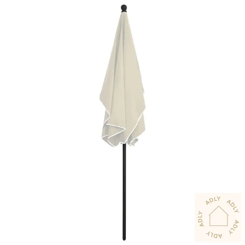 Hageparasoll Med Stang 210X140 Cm Sand