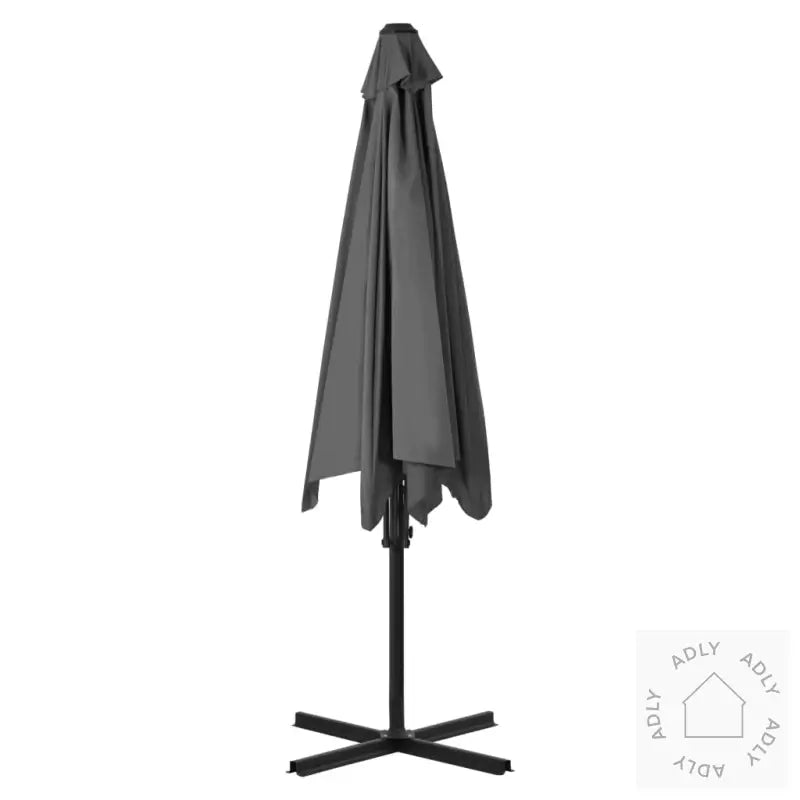 Parasoll Med Stålstang 300 Cm Antrasitt