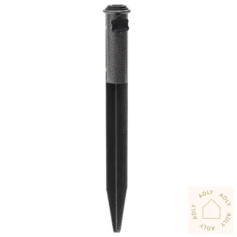 Parasollstativer Med Plugger 2 Stk 19X42 Cm Galvanisert Stål