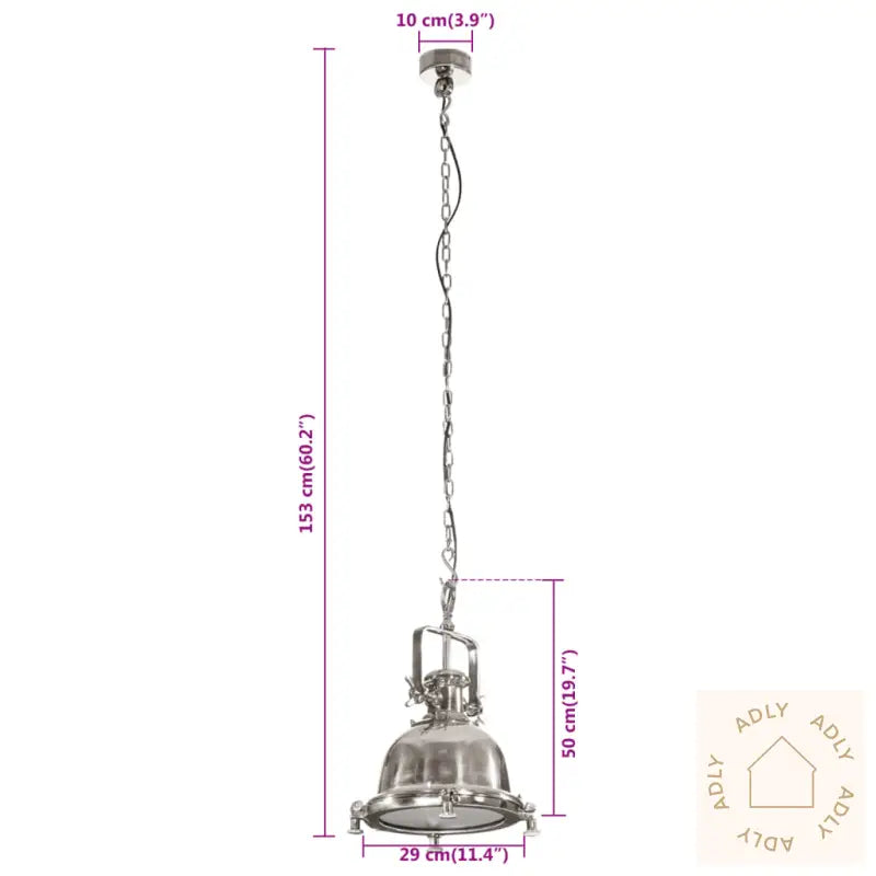 Pendelbelysning 29X29X153 Cm Aluminium