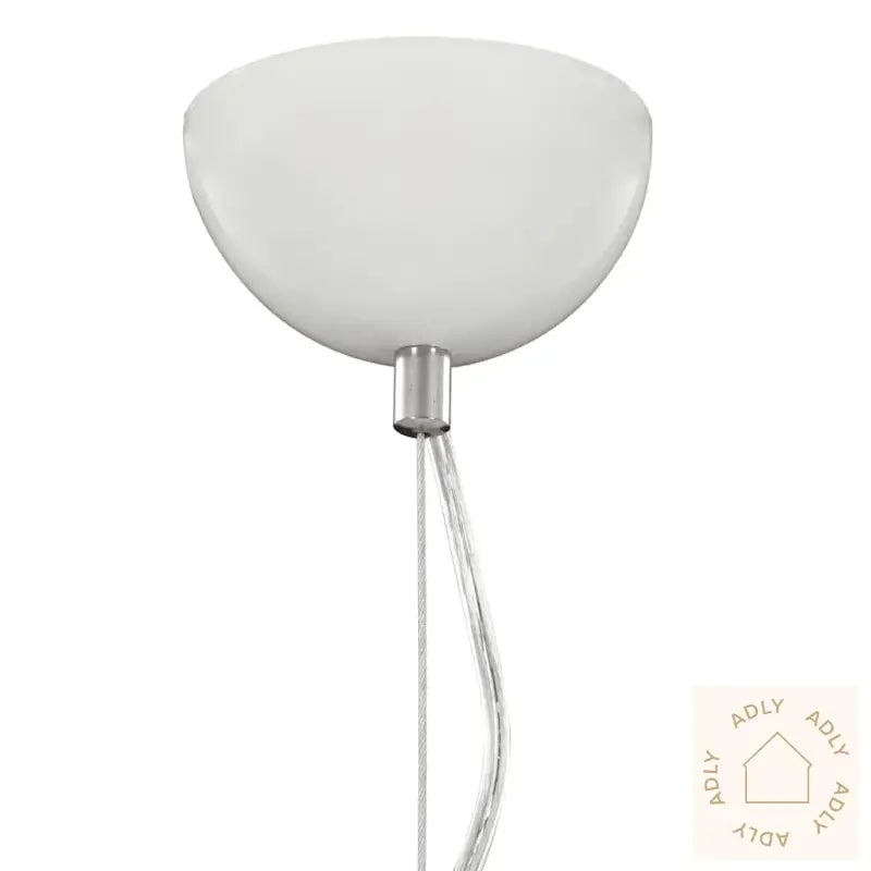 Pendellampe Hvit Og Sølv Ø50 Cm E27