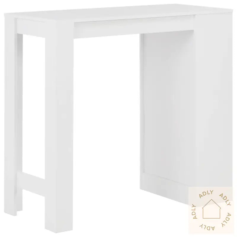 Barbord Med Hylle Hvit 110X50X103 Cm