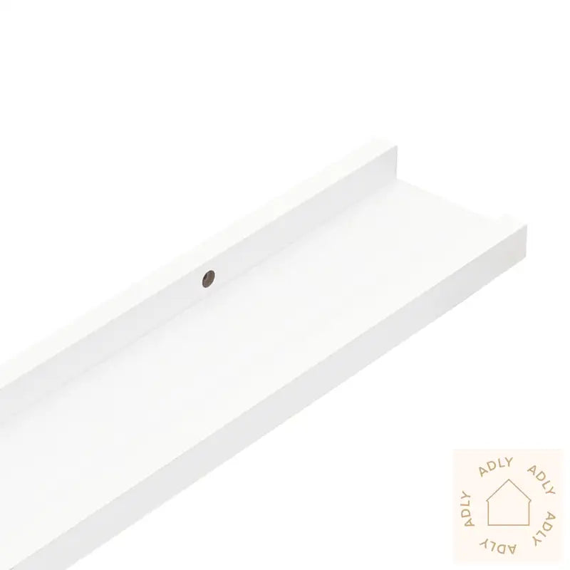 Flytende Vegghyller 2 Stk Hvit 60X9X3 Cm Mdf