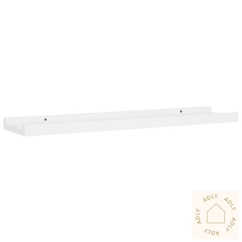 Flytende Vegghyller 2 Stk Hvit 60X9X3 Cm Mdf