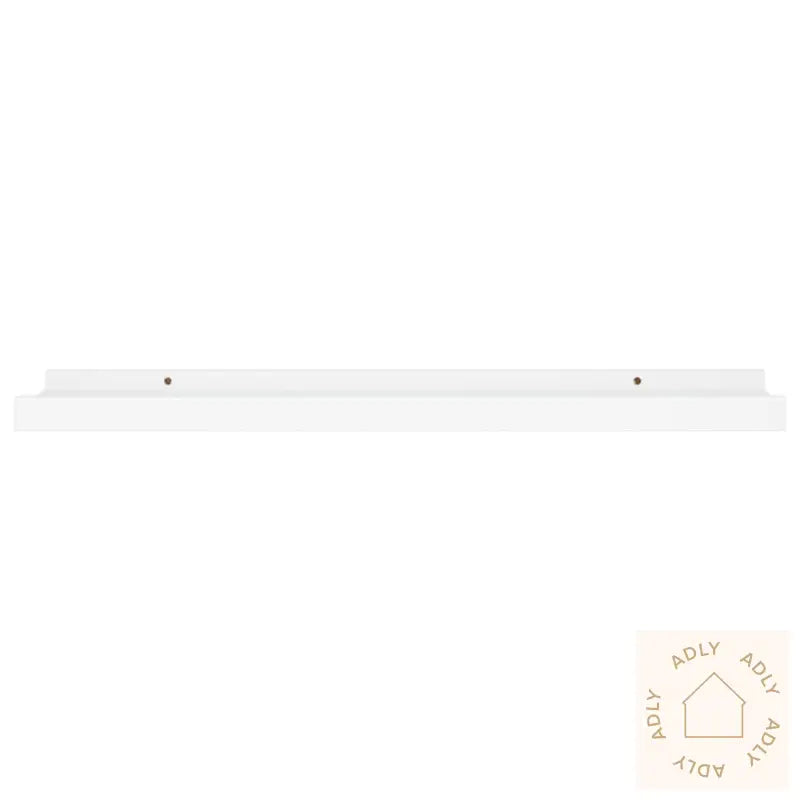 Flytende Vegghyller 2 Stk Hvit 60X9X3 Cm Mdf