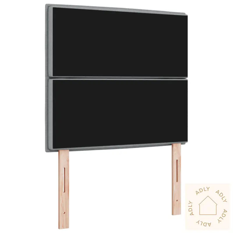 Sengegavl Linjer Design Lysegrå 100 Cm Stoff