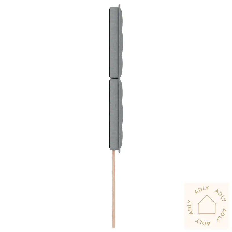 Sengegavl Linjer Design Lysegrå 100 Cm Stoff
