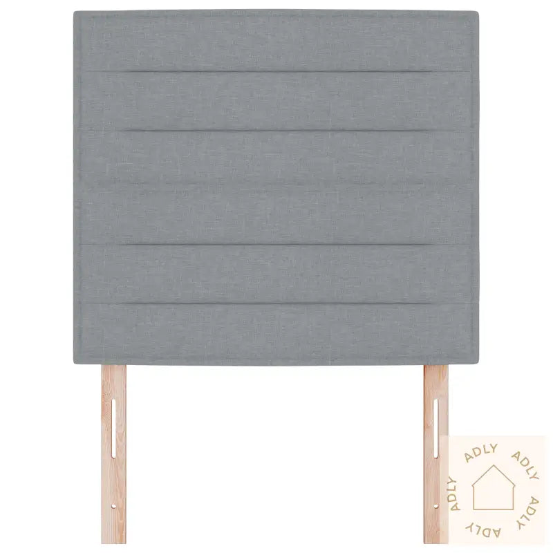 Sengegavl Linjer Design Lysegrå 100 Cm Stoff