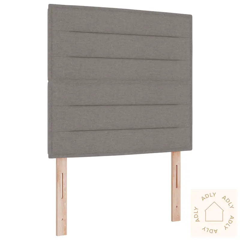 Sengegavl Linjer Design Taupe 100 Cm Stoff
