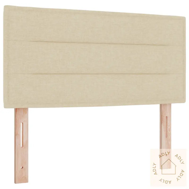 Sengegavl Linjer Design Krem 100 Cm Stoff