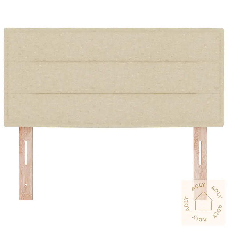 Sengegavl Linjer Design Krem 100 Cm Stoff