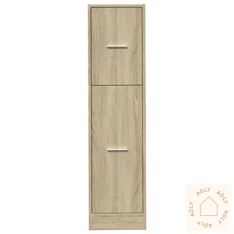 Apotekskap Sonoma Eik 30X41X118 Cm Konstruert Tre