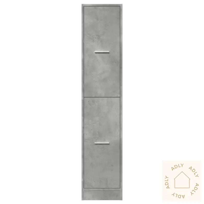 Apotekskap Betonggrå 30X41X144,5 Cm Konstruert Tre