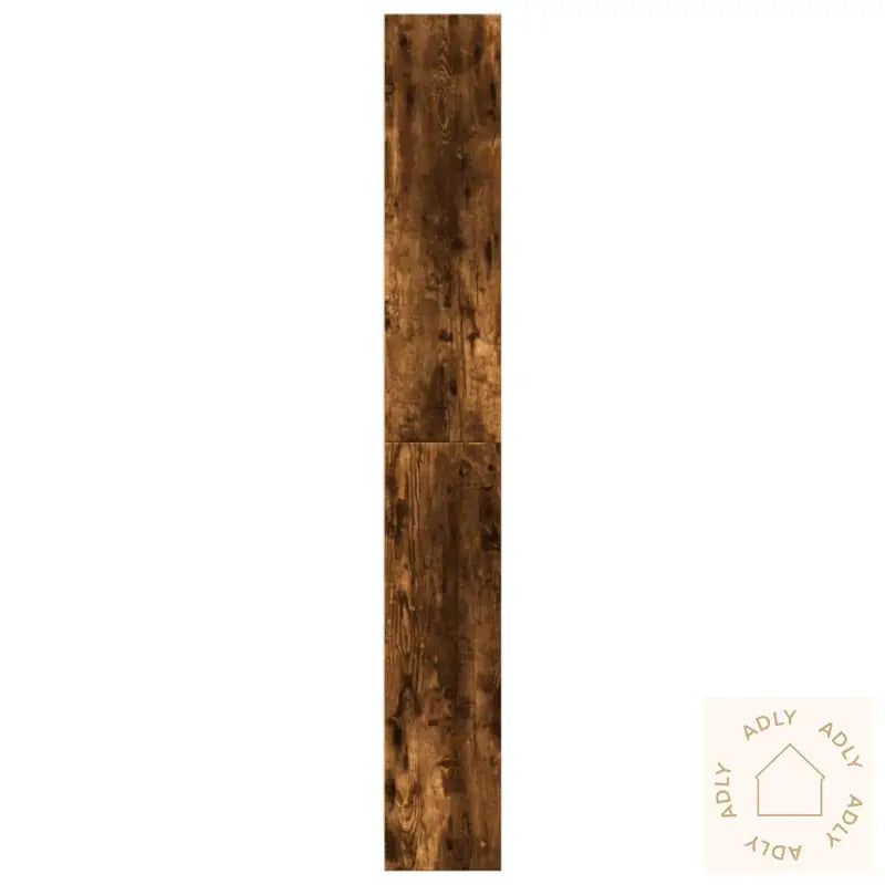 Bokhylle Røkt Eik 80X24X176 Cm Konstruert Tre